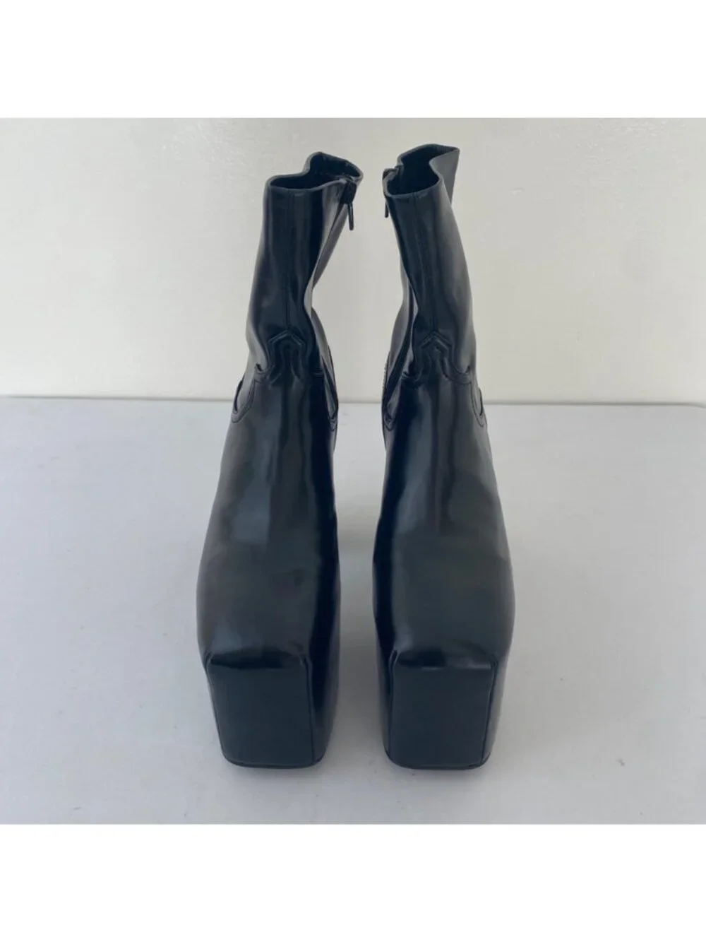 New Jeffrey Campbell the Dare Platform Boots Shoes Black